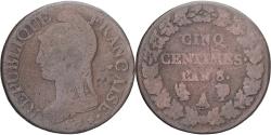 World Coins - Coin, France, Dupré, 5 Centimes, AN 8/5, Paris, , Copper, Gadoury:126a
