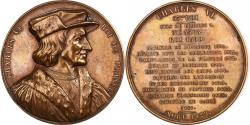 World Coins - France, Medal, Les Rois de France, Charles VI, Bronze, Caqué,