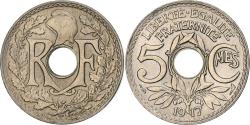 World Coins - France, 5 Centimes, Lindauer, 1917, Paris, Copper-nickel, , Gadoury:169