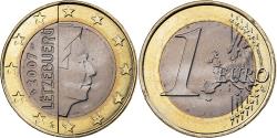 World Coins - Luxembourg, Henri I, 1 Euro, 2007, MDP, Bi-Metallic,
