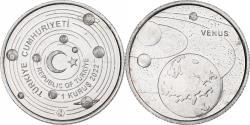 World Coins - Turkey, Kurus, Venus, 2022, Istanbul, Aluminum,