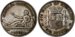 World Coins - Spain, Provisional Government, Peseta, 1869, Madrid, Silver, , KM:652