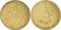 World Coins - Coin, Belgium, 5 Francs, 5 Frank, 1989