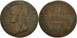 World Coins - Coin, France, Dupré, 5 Centimes, AN 4, Paris, , Bronze, KM:635.1, Le