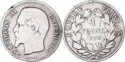 World Coins - Coin, France, Napoleon III, Franc, 1858, Paris, , Silver, KM:779.1