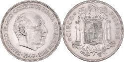 World Coins - Coin, Spain, Caudillo and regent, 5 Pesetas, 1950, , Nickel, KM:778