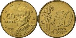 World Coins - Greece, 50 Euro Cent, 2003, Athens, Nordic gold,