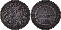 World Coins - Coin, ITALIAN STATES, SARDINIA, Carlo Felice, 5 Centesimi, 1826, Torino