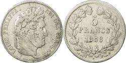 World Coins - Coin, France, Louis-Philippe, 5 Francs, 1838, Lyon, , Silver, KM:749.4