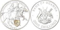 World Coins - Uganda, Elizabeth II, 2000 Shillings, 1997, Silver,