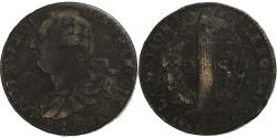 World Coins - France, Louis XVI, 2 sols François, 1792 / AN 4, Lille, Copper,