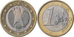 World Coins - Germany, 1 Euro, 2002, Berlin, Bi-Metallic,