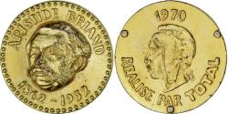 World Coins - France, Token, Collection Total, Aristide Briand, Politics, 1970,