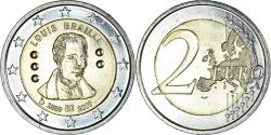 World Coins - Belgium, 2 Euro, Louis Braille, 2009, Brussels, , Bi-Metallic, KM:288