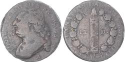 World Coins - Coin, France, 12 deniers françois, 12 Deniers, 1792, Paris, , Bronze