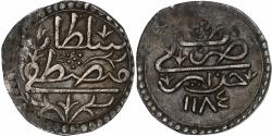 World Coins - Algeria, Mustafa III, 1/8 Budju, 1770/AH1184, Silver,