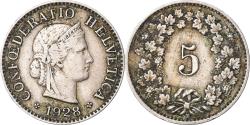 World Coins - Coin, Switzerland, 5 Rappen, 1928