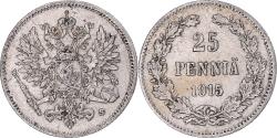 World Coins - Coin, Finland, Nicholas II, 25 Penniä, 1915, Helsinki, , Silver