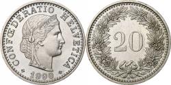 World Coins - Switzerland, 20 Rappen, 1990, Bern, BE, Copper-nickel, , KM:29a