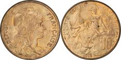 World Coins - Coin, France, Dupuis, 10 Centimes, 1916, Paris, , Bronze, KM:843