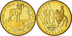World Coins - Cyprus, 10 cents pattern, 2003, ESSAI, , Brass