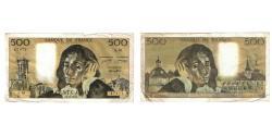 World Coins - France, 500 Francs, Pascal, 1973, A.40, VF(20-25), Fayette:71.10, KM:156b