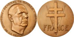 World Coins - France, Medal, Général de Gaulle, Président de la République, Coeffin