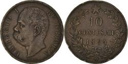 World Coins - Coin, Italy, Umberto I, 10 Centesimi, 1894, Birmingham, , Copper