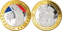 World Coins - France, Medal, Les piliers de la République, Marianne, Politics,