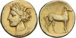 Ancient Coins - Zeugitana, Stater, 320-310 BC, Carthage, Electrum,