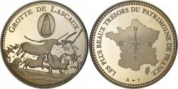 World Coins - France, Medal, La Grotte de Lascaux, Copper-nickel,