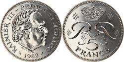 World Coins - Coin, Monaco, Rainier III, 5 Francs, 1982, , Copper-nickel, KM:150
