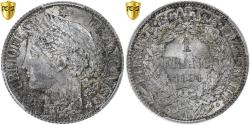 World Coins - France, 1 Franc, Cérès, 1894, Paris, Silver, PCGS, MS(64), Gadoury:465a
