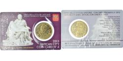 World Coins - VATICAN CITY, 50 Euro Cent, 2013, Rome, PIETÀ DE MICHEL-ANGE .coin card.BU