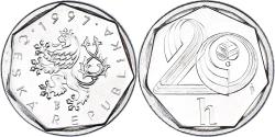 World Coins - Coin, Czech Republic, 20 Haleru, 1997, , Aluminum, KM:2.1
