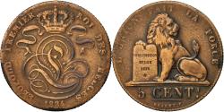 World Coins - Coin, Belgium, Leopold I, 5 Centimes, 1834, , Copper, KM:5.1