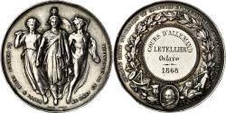 World Coins - France, Medal, Société d'Emulation du Commerce, Seine Inférieure, 1868