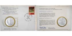 World Coins - Netherlands Antilles, Medal + stamp, International Society of Postmasters, 1977