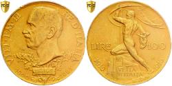 World Coins - Italy, Vittorio Emanuele III, 100 Lire, 1925, Rome, Gold, PCGS, , KM:66