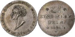 World Coins - Principality of Schaumburg-Lippe, Georg Wilhelm, 1/2 Thaler, 1821, Brunswick