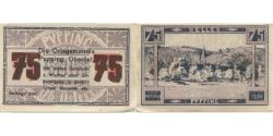 World Coins - Banknote, Austria, Pupping, 75 Heller, village, 1920, UNC(63), Mehl:FS 792IIe