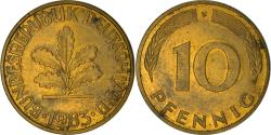 World Coins - Coin, GERMANY - FEDERAL REPUBLIC, 10 Pfennig, 1983, Stuttgart, , Brass