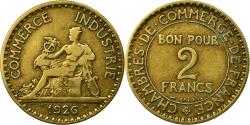 World Coins - Coin, France, Chambre de commerce, 2 Francs, 1926, Paris,