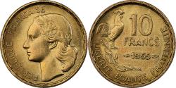 World Coins - France, 10 Francs, Guiraud, 1955, Paris, Aluminum-Bronze,