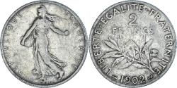 World Coins - Coin, France, Semeuse, 2 Francs, 1902, Paris, , Silver, KM:845.1