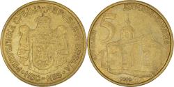 World Coins - Coin, Serbia, 5 Dinara, 2008