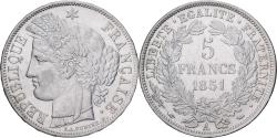 World Coins - France, 5 Francs, Cérès, 1851, Paris, Silver, , Gadoury:719