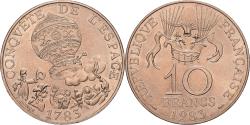 World Coins - France, 10 Francs, La conquête, 1983, Paris, Tranche A, Nickel-Bronze
