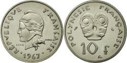 World Coins - Coin, French Polynesia, 10 Francs, 1967, , Nickel, Lecompte:67