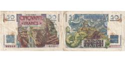 World Coins - France, 50 Francs, Le Verrier, 1948-04-08, Q.111, EF(40-45)